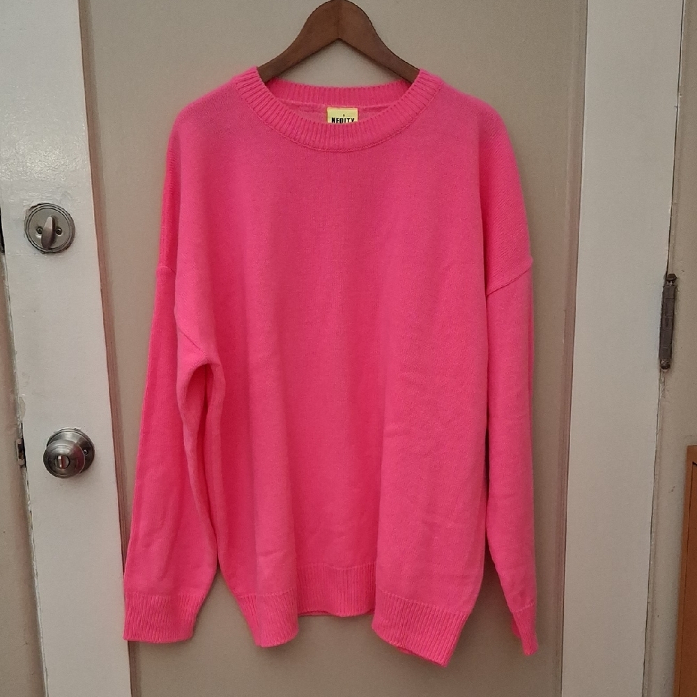 Neoity Neon Bright Pink LA Sweater